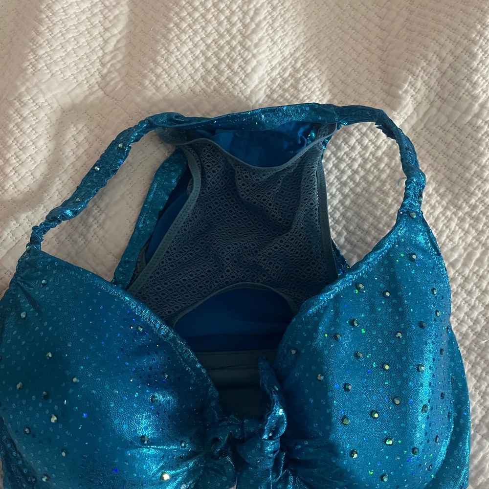 Sparkling Blue Bikini Top
